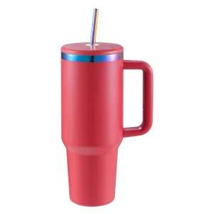 Insulated Stainless Steel Tumbler Outdoor with Handle and Straw SW-076