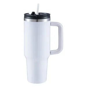 Double Vacuum Insulated Stainless Steel Tumbler with Handle and Straw SW-076