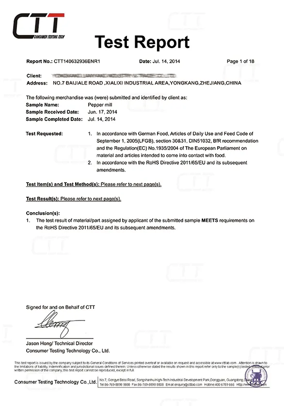 CTT140632936EN&nbsp;LIANYANG-LFGB