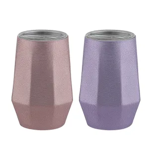  diamond shape Insulated  Stainless Steel Red Wine Mug SW-011C