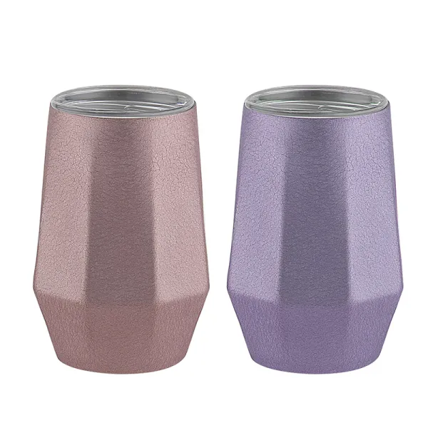  diamond shape Insulated  Stainless Steel Red Wine Mug SW-011C