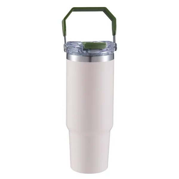 Large Capacity Insulated Stainless Steel Tumbler with Handle 