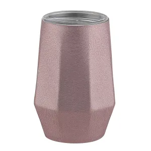 Taza de vino tinto de acero inoxidable con aislamiento en forma de diamante