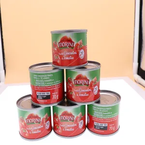 Long Shelf Life 70G Canned Tomato Paste for Pantry Storage