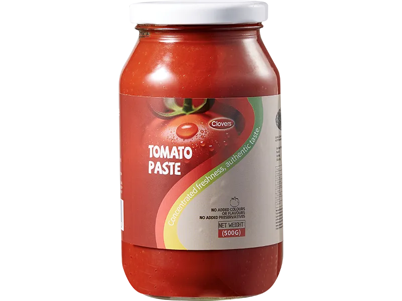 Natural Tomato Paste in 500g Glass Jar Rich Flavor and Smooth Texture