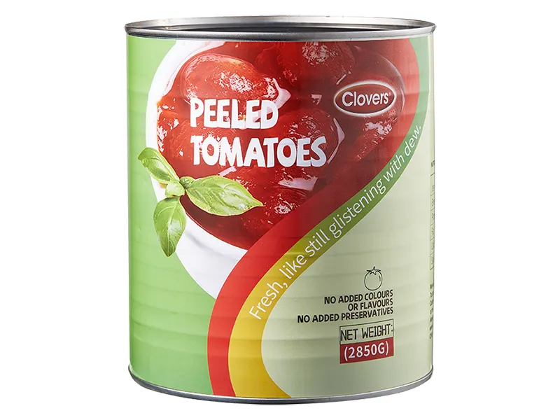 Tomates pelados de alta calidad en latas a granel de 2850 g con sabor natural
