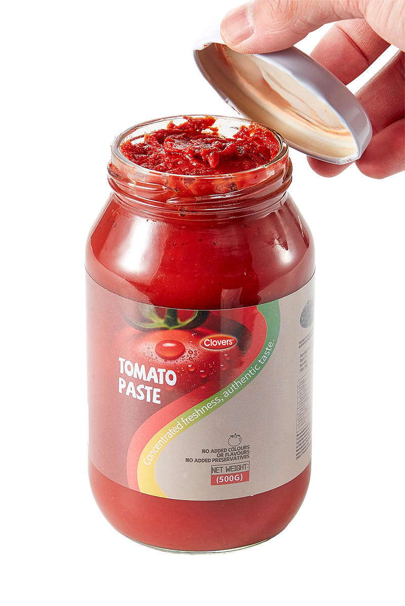 tomato paste in 500g glass jar
