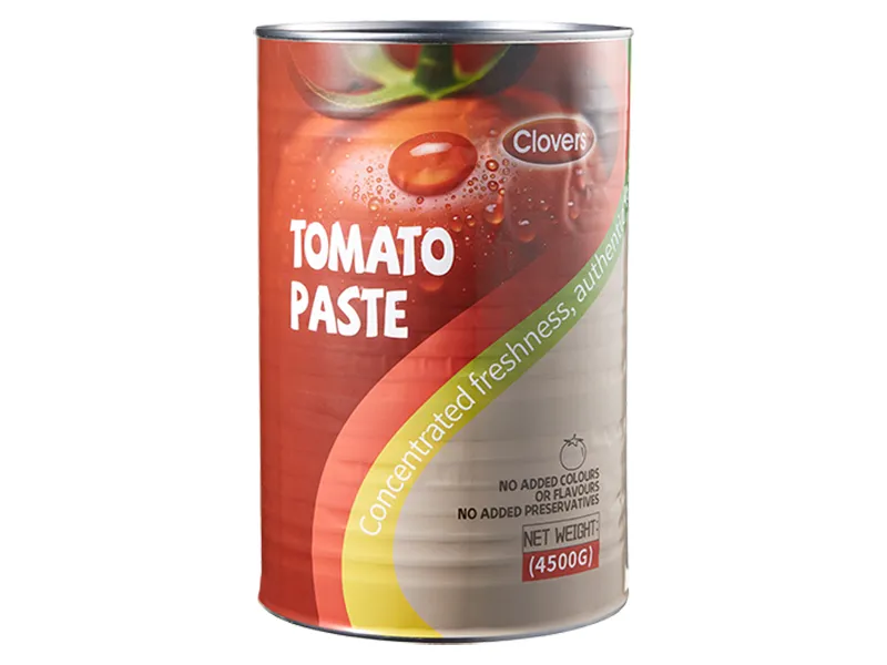 Concentrated Canned Tomato Paste 4500g x 6 Tins Rich Flavor and Smooth Texture
