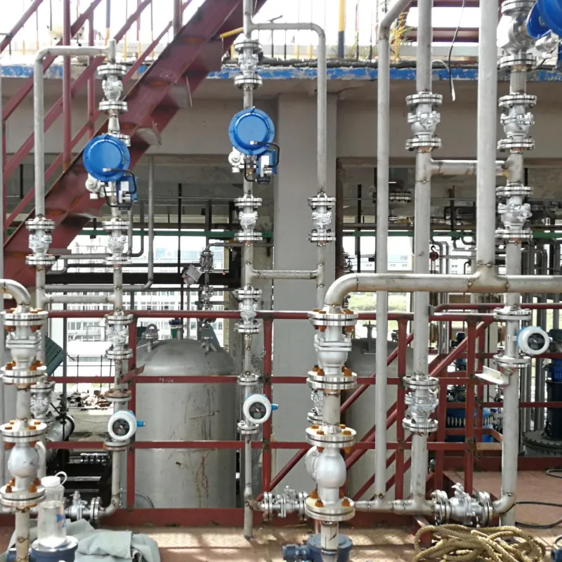 Application of MF1 metal tube rotor flowmeter in the production of lithium battery electrolyte intermediates