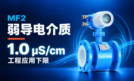 MF2 电磁流量计用于弱导电介质：1 &micro;S/cm 这条边界在哪里