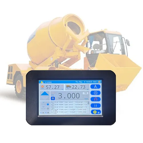 Self Loading Concrete Mixer Batching Weighing System