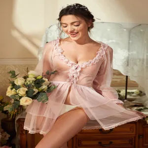 See Through Lenceria Sexy  mujer Pijamas