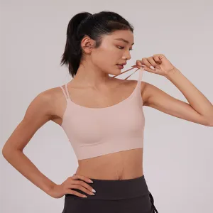 Women 3D Full-Coverage Sports Bra with Breathable Mesh & Wide Support Band