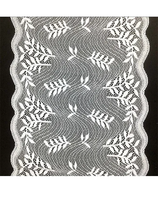 Scalloped White Eyelet Embroidered Lace Trim for Dress & Lingerie