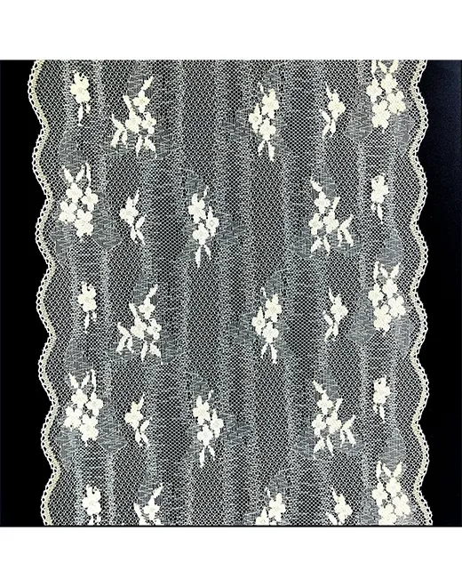 Lace Floral Sheer Mesh Soft Trimming Fabric for Lingerie