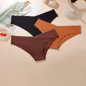 ミッドウェイストのシームレスなパンティー