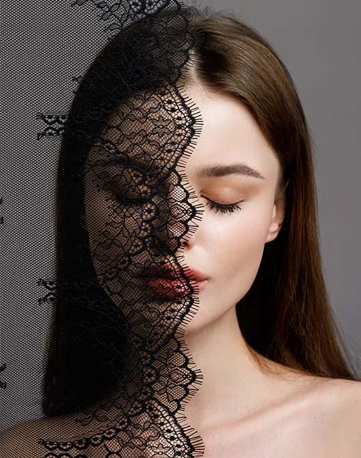 Fabricaci&oacute;n de encaje de bordado de lujo de bordado de lujo