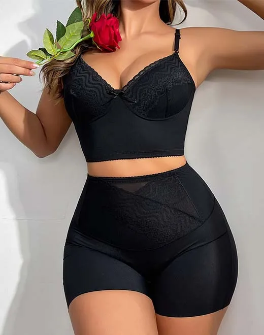 ZC4468 Ladies' sexy lace patchwork vest top 