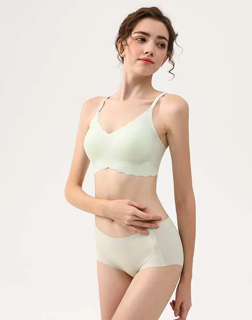 Breeze aireado 」Bralette de tiras de una sola talla