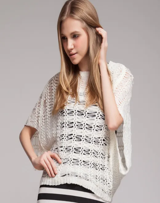 Cardigan Openwork المحبوك