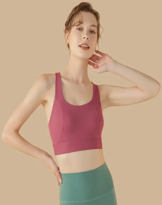Molded U-Neck Sports Bra