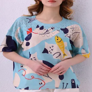 قمة Cat & Fish نمط متماسكة