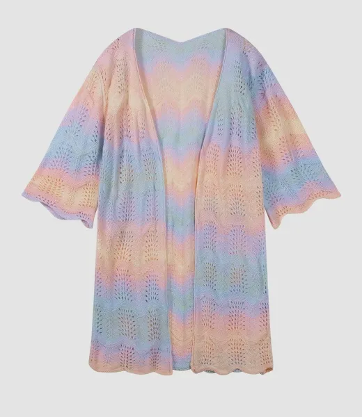 Gradient Crochet Cardigan