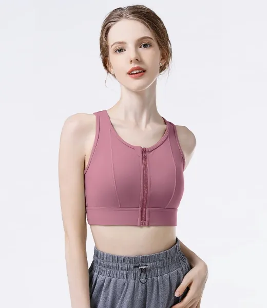 U-Neck Wide-Strap Sports Bra