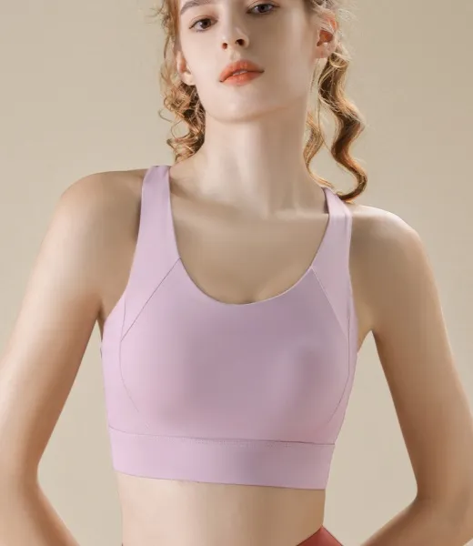 U-Neck Cutout Back Sports Bra