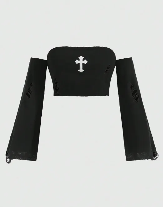 ゴシック様式のクロップドトップ