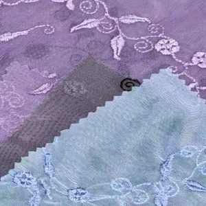 ZF-2046 | N20/70 Semi-Gloss Mesh Embroidery Fabric