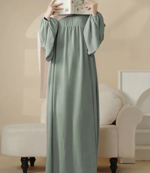 XG-2063 Muslim Abaya with Princess Sleeves