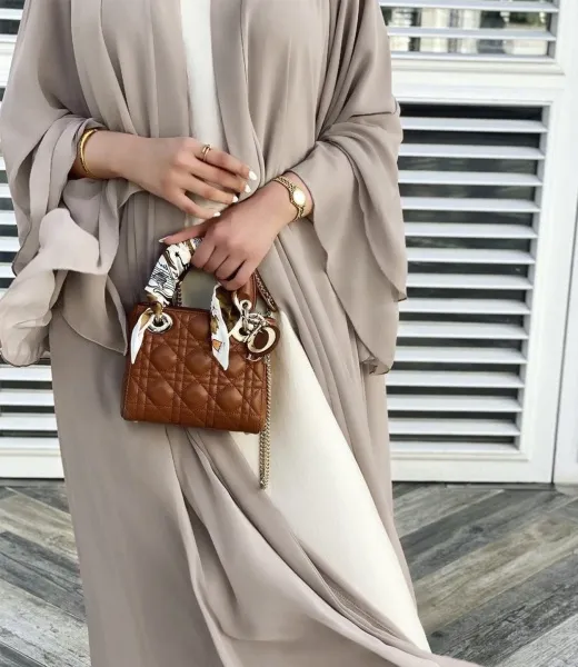 XG-2052 Chiffon Modest Abaya with Flutter Sleeves