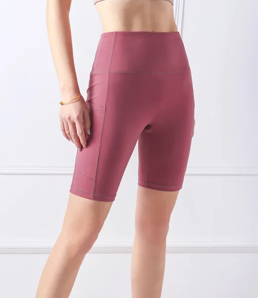 XD 2028 Ladies' 3/4 tight workout shorts with side pockets