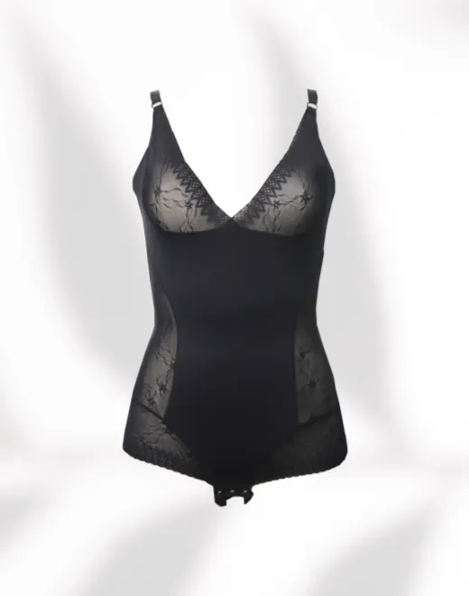 YQZX-25083#Lace Patchwork Shaping Garment 