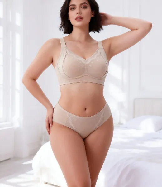 YQZX-26Z17 Lace Mesh Seamless Bra