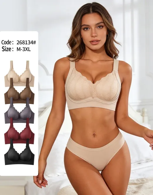 YQZX-268134 Lace Encircling Seamless Bra