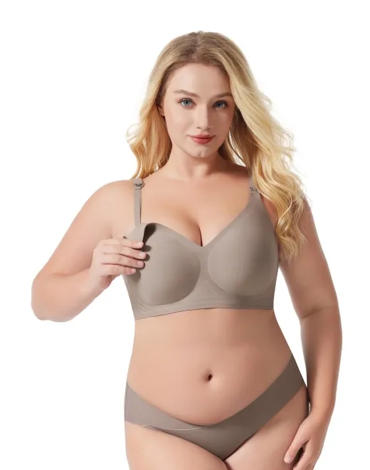HJT-JC02 Classic smooth style large-sized nursing bra