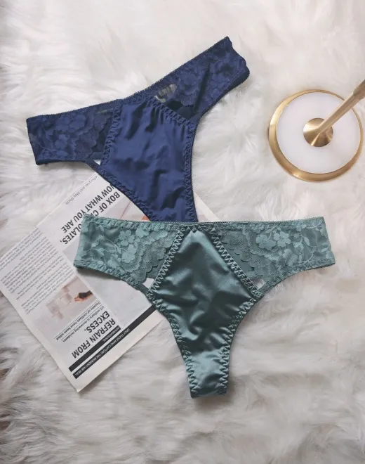 CSM-280 160g Shiny Fabric + Lace Panties