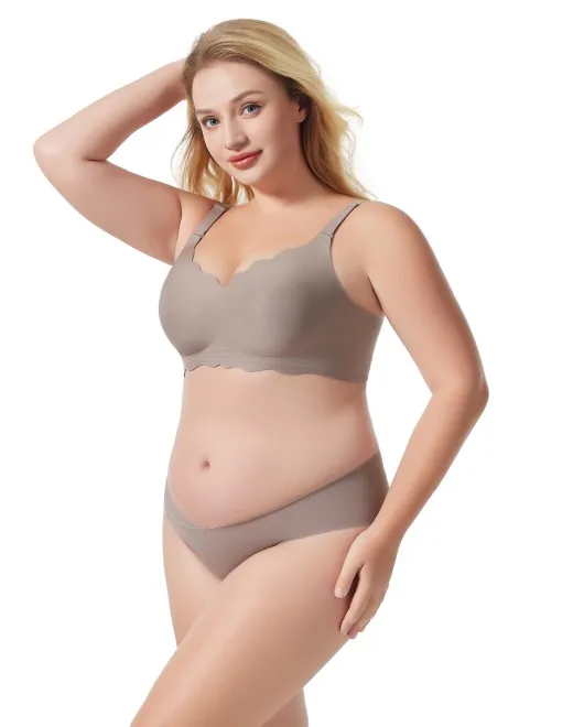 HJT-HB03 Classic style full-coverage large-size babydoll bra with wave design