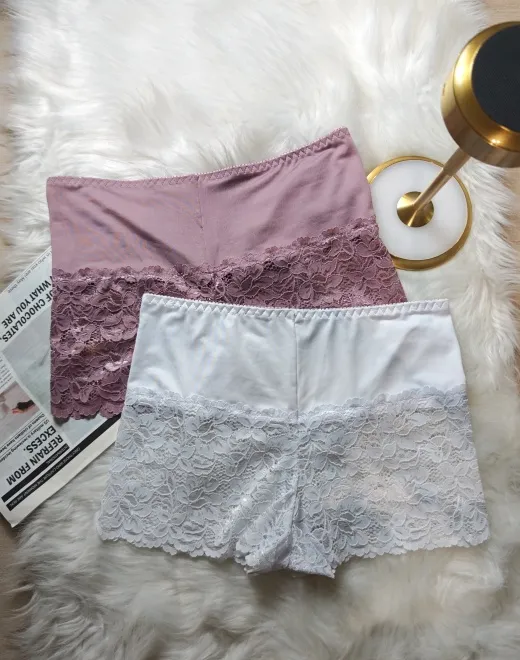 CSM-3036 165g Milk Silk + Lace Panties
