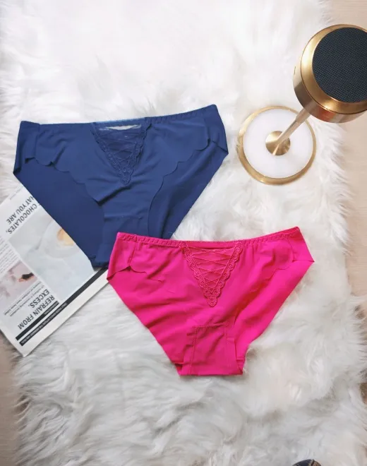 CSM-4532 160g 70&times;30 Matte Nylon Swim Fabric + Embroidery Lace Panties