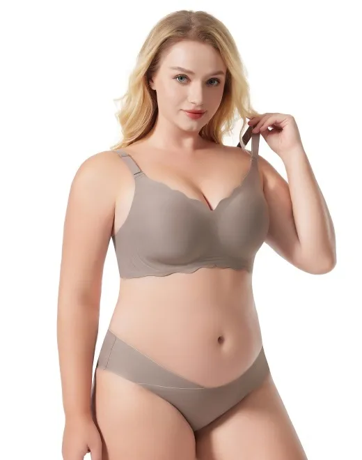 HJT-SV01 Classic style full-coverage large-size babydoll bra 