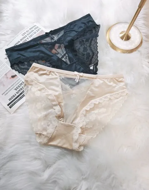 CSM-321 2040 Shiny Fabric 130g Lace Panties