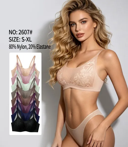 YQZX-2607# Seamless&nbsp;lace&nbsp;jelly&nbsp;bra