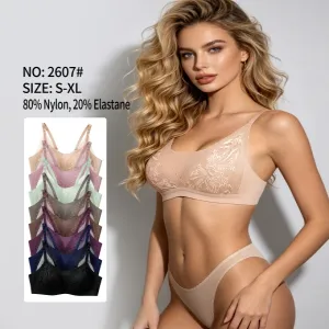 YQZX-2607# Seamless&nbsp;lace&nbsp;jelly&nbsp;bra