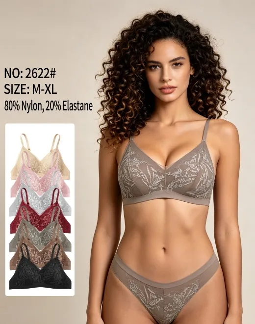 YQZX-2622# Seamless Lace Jelly Bra