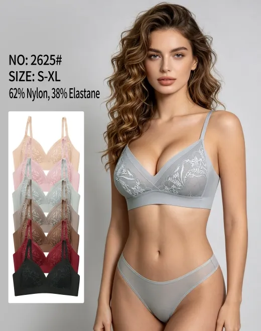 YQZX-2625-1 Seamless Lace Jelly Bra