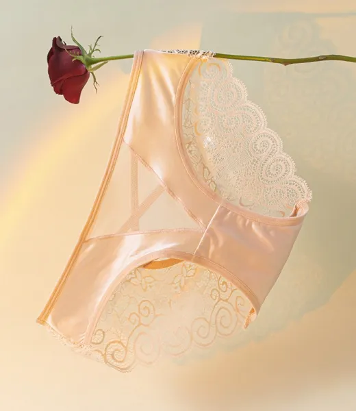 GY-577 Lustrous satin lace underwear