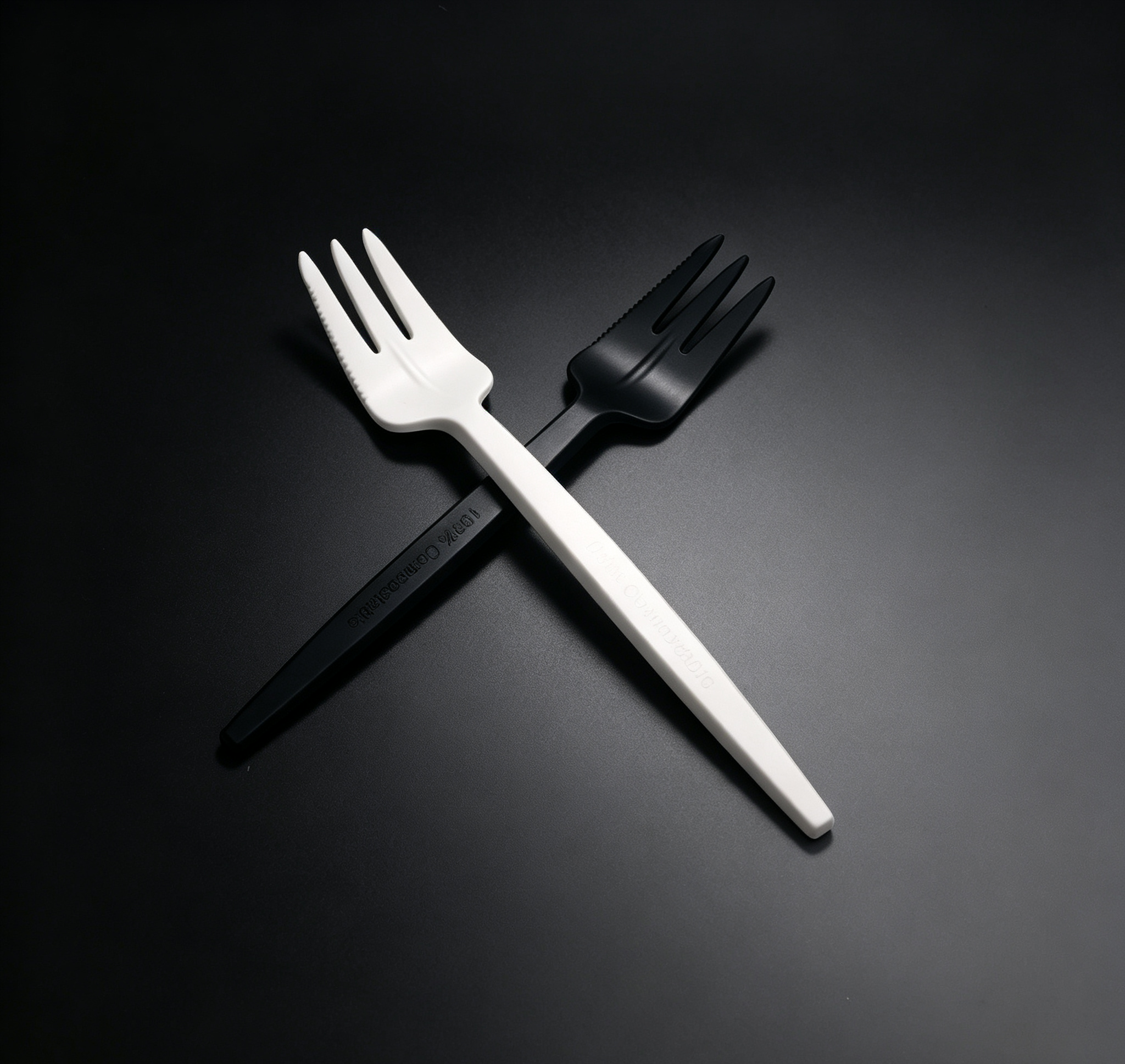 5.2 Inch Eco-Friendly Biodegradable CPLA Sawtooth Fork Disposable Plastic Cutlery for Weddings & Parties